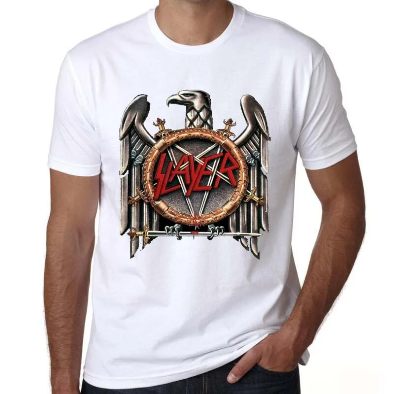

Newly arrived SLAYER T-SHIRT MENS brand top tees summer fashion Tee shirt