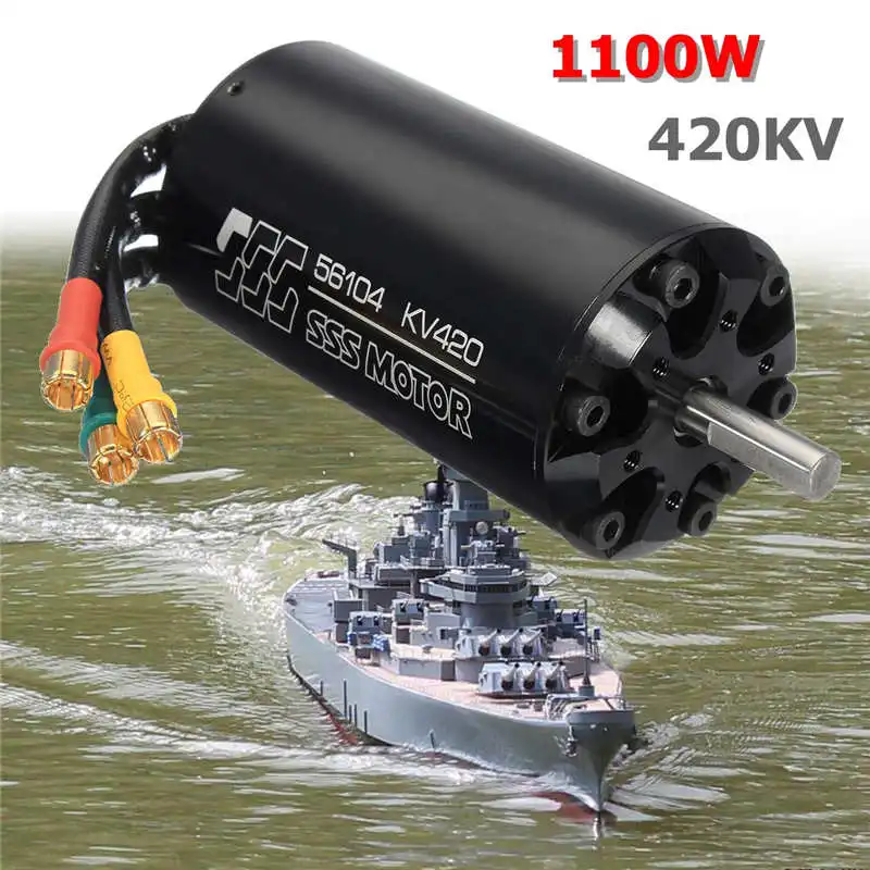 

SSS 56104/420KV 13000W Brushless Motor 6 Poles For RC Marine Boats Electric Surfboard