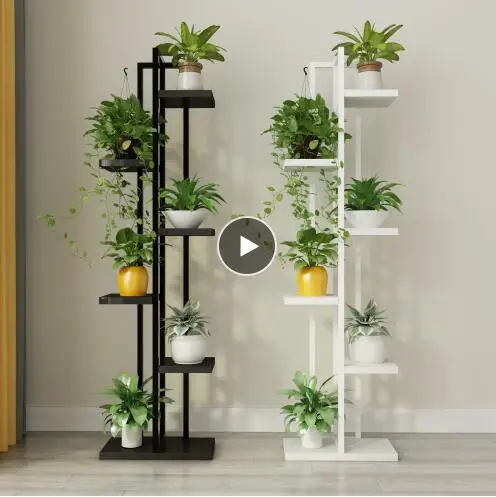 

Green Lotus Flower Stand Living Room Multilayer Tieyi Flower Stand Multifunctional Indoor Bedroom Balcony Stand