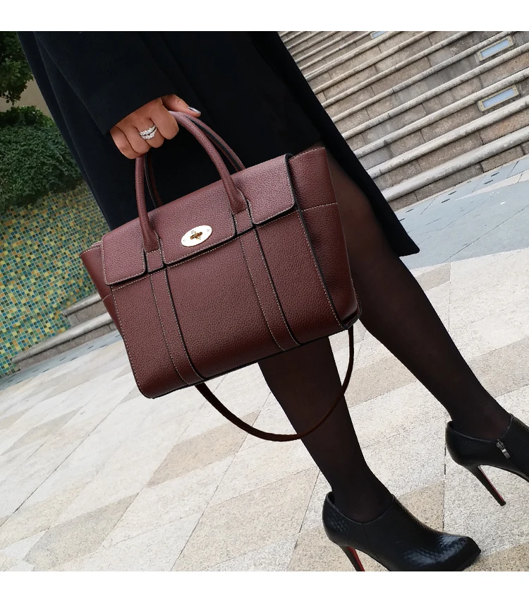 Новая модная женская сумка из искусственной кожи женская сумка через плечо большая офисная сумка