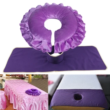 

Massage Face Rest Cradle Pillow Cushion + Reusable Bed Pad Sheet Cover Set