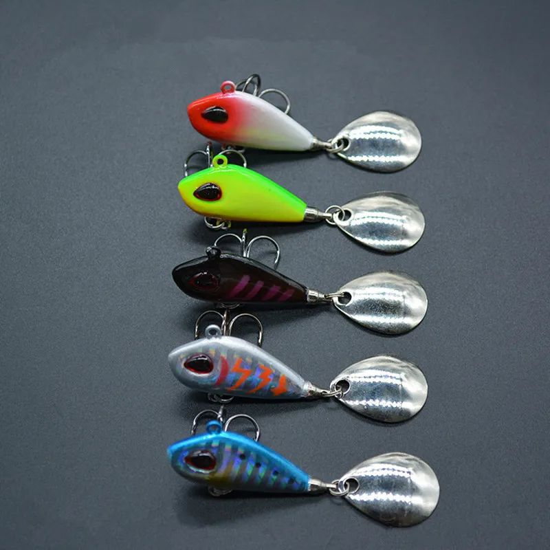 Small Fish Vib Bait Metal Fishing Lures 6g 2cm Spinnerbait Freshwater
