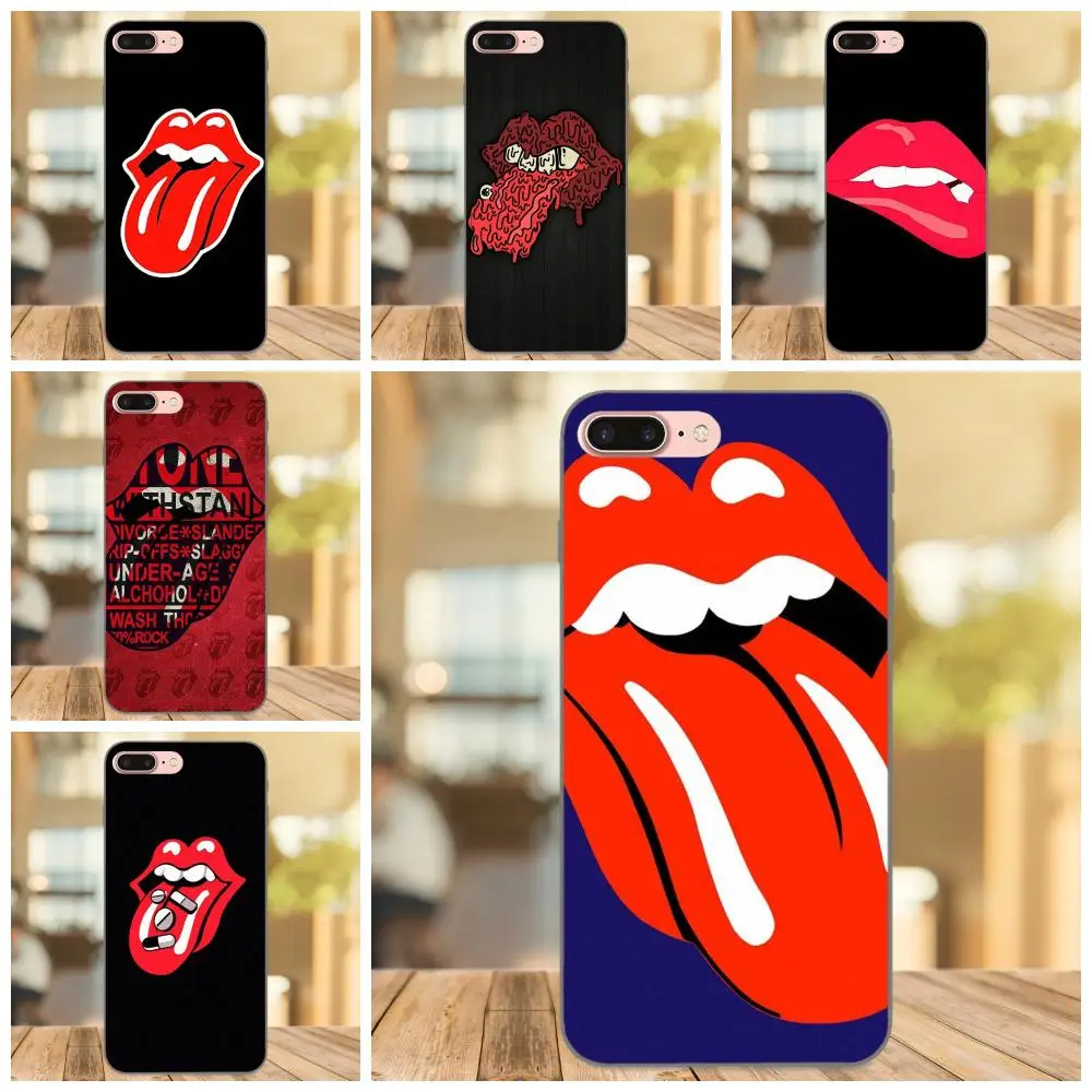 

TPU Capa Case For Apple iPhone X XS Max XR 4 4S 5 5S SE 6 6S 7 8 Plus Red Tongue