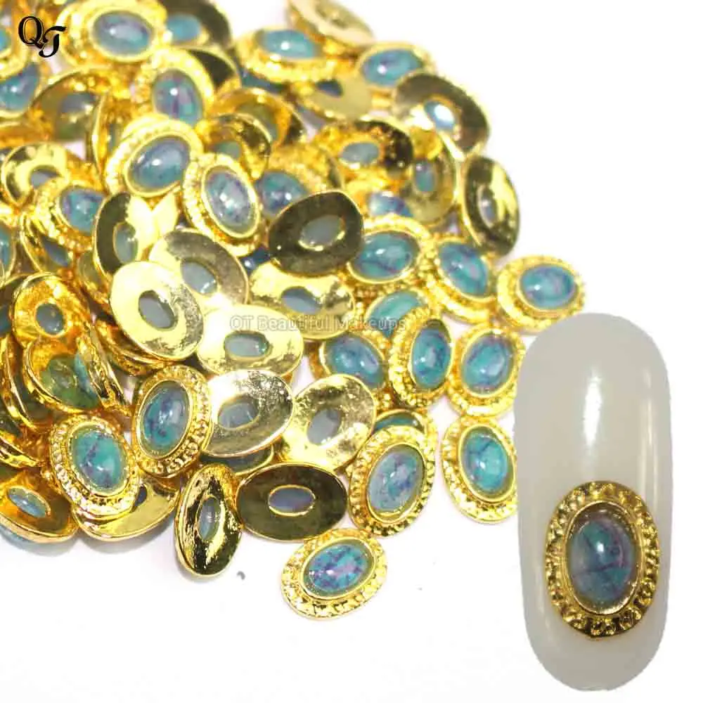 

1*0.8cm Blue Nail Art glitter Rhinestone/Decorations Stones Design DIY Nail Art Supplies Accessory Studs Sticker High Quality S3