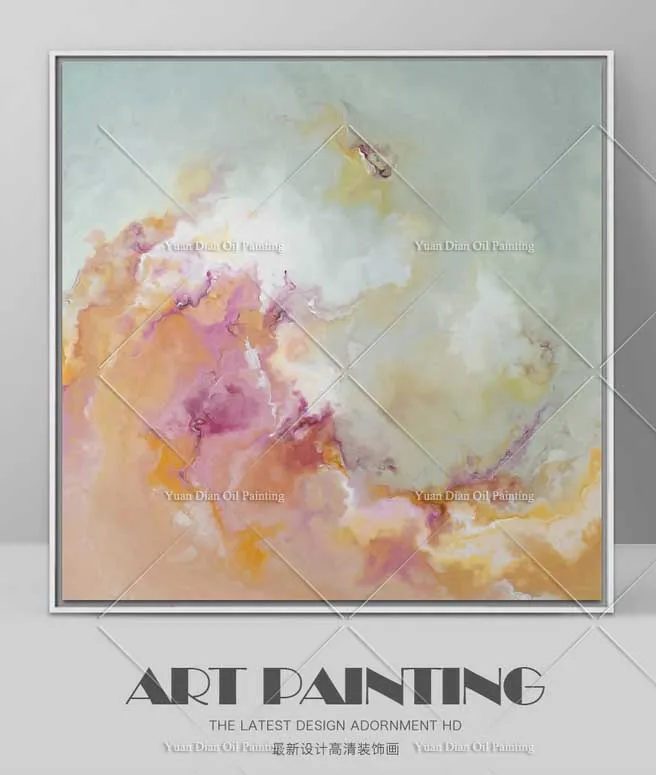 

Soil Wall New Style Romantic Abstract Handpainted Landscape Oil Painting On Canvas Wall Art Brush Painting For Office Home Decor