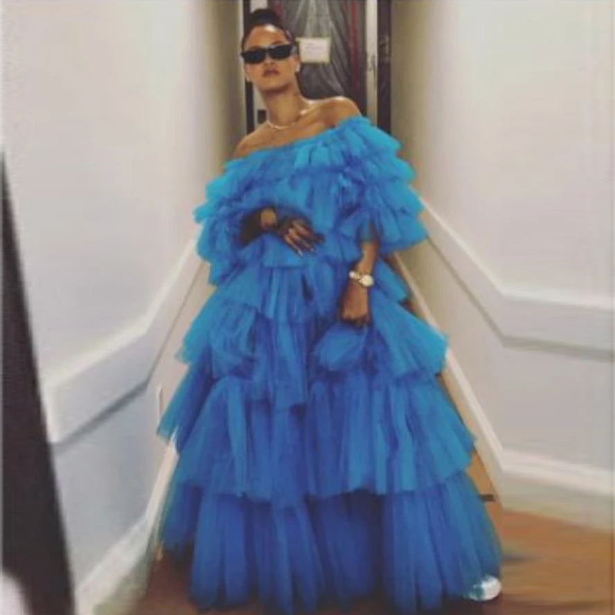 Amazing Ball Gown Puffy Tulle Prom ...