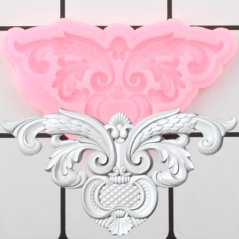 

DIY Flower Silicone Molds Scroll Relief Cake Border Fondant Mold DIY Cake Decorating Tools Candy Clay Chocolate Gumpaste Moulds