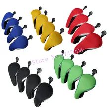 4 шт./компл. сетчатый материал гибридная насадка для клюшки для гольфа крышка UT Golf Cover Golf Rescue Club крышка со сменным No. Tag