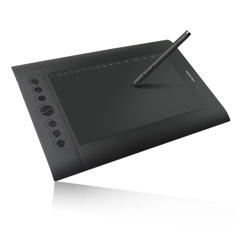 

HUION H610PRO 10x6.25 Inches Digital Tablets Graphics Drawing Pen Tablet with 8 Express Keys 2048 Levels Ship from DE
