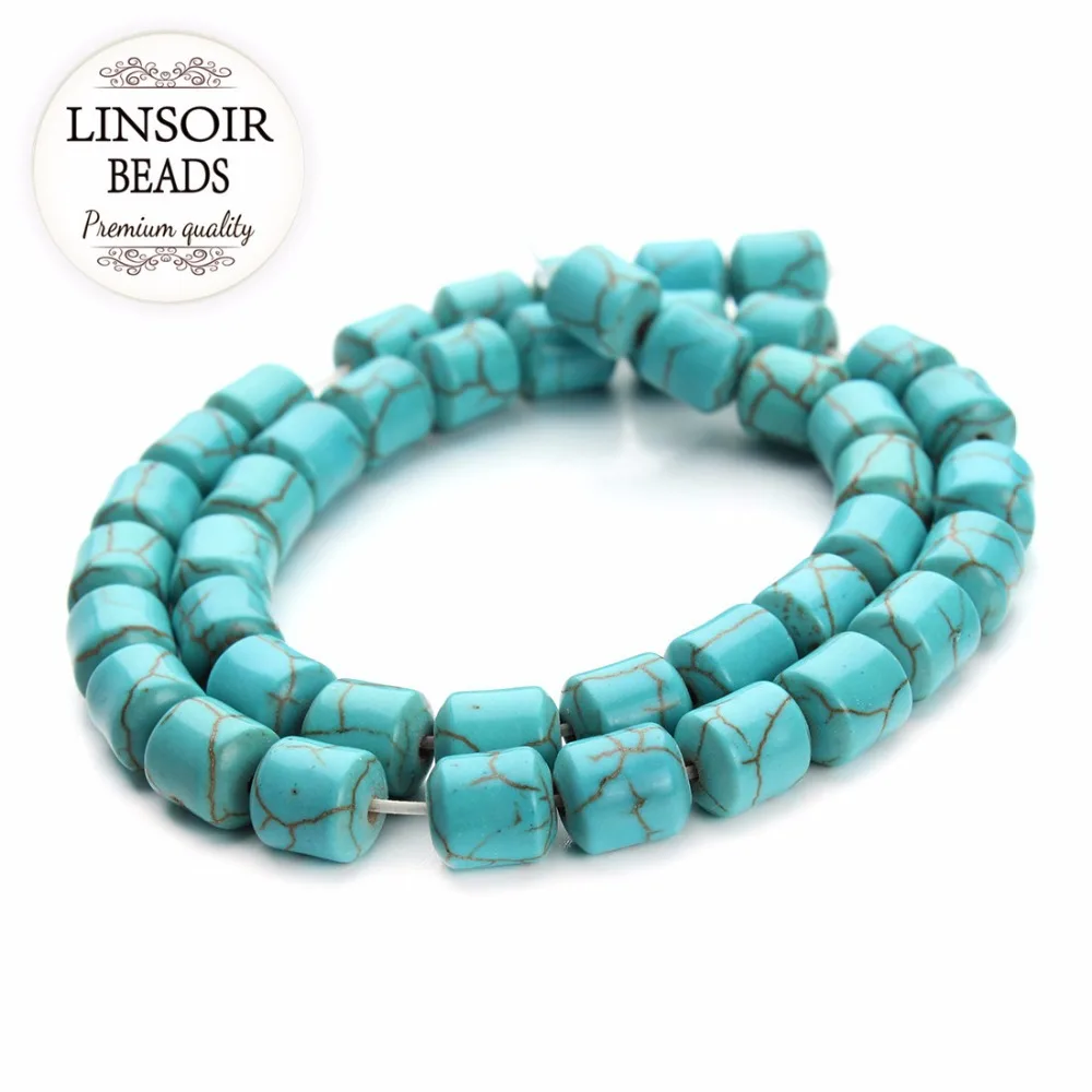 Бусины из натурального камня 8 5 мм * 9 Приблизительно 40 шт.|beads for diy|beads naturalturquoise beads |