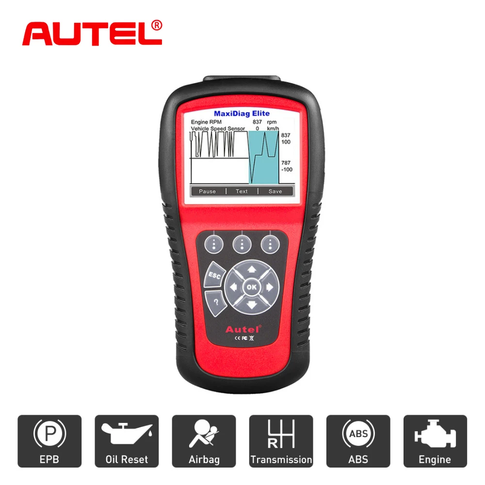 Autel MaxiDiag Elite MD802 OBD2 сканер OBD2 автоматический сканер диагностический инструмент OBD 2 Автомобильный диагностический сканер Eobd автоматический сканер