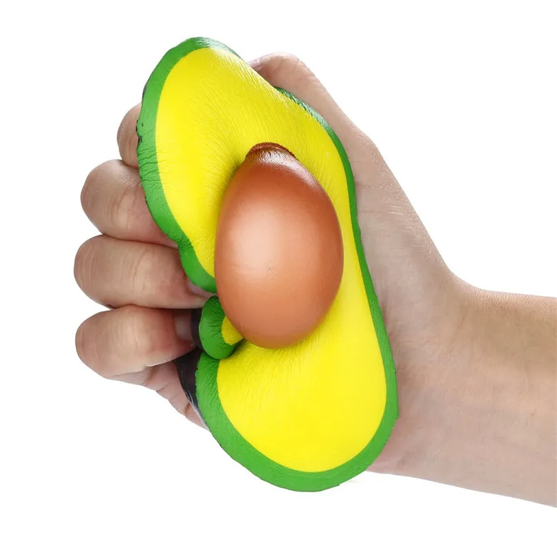 

2018 Tops Quality Squishies Simulated Avocado Slow Rising Cream Scented Squeeze Stress Relief Toy coloriages antistress Gift #30