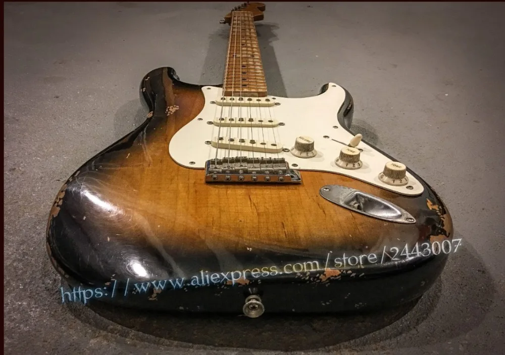

GC Custom Shop Masterbuilt Eric Johnson Relic Electric Guitar 2 Color Sunburst