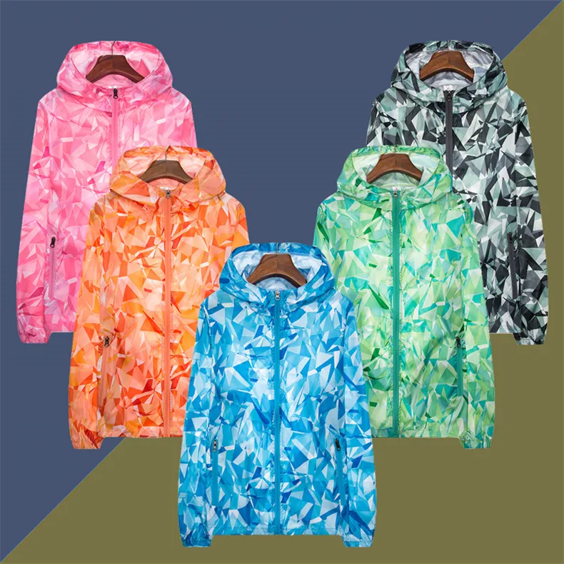 Couple Windbreaker Jackets Women Men Spring Summer Unisex Coats Women Plus Size Casual Sunscreen Clothing Ultrathin Rainproof 11