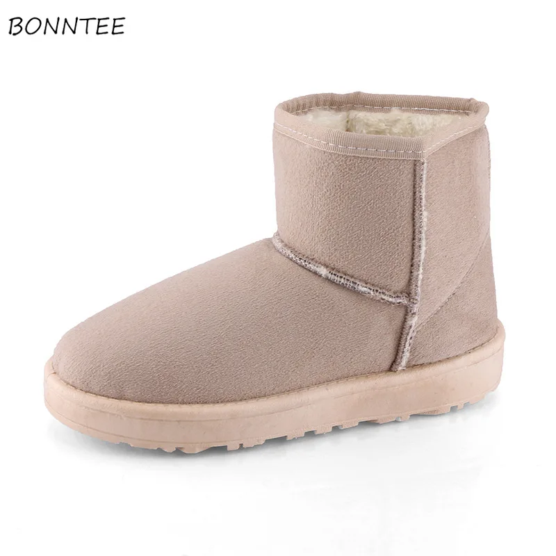 

Boots Women Winter 2018 Trendy Warm Plush Thicker Australia Ankle Boot Simple Leisure Ugly Womens Snow Shoes Outdoor Non-slip