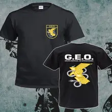 Горячая Распродажа Новая Мужская хлопковая футболка вдохновленная испанская национальная полиция спецназ GEO Espana Policia дизайнерская футболка классная футболка