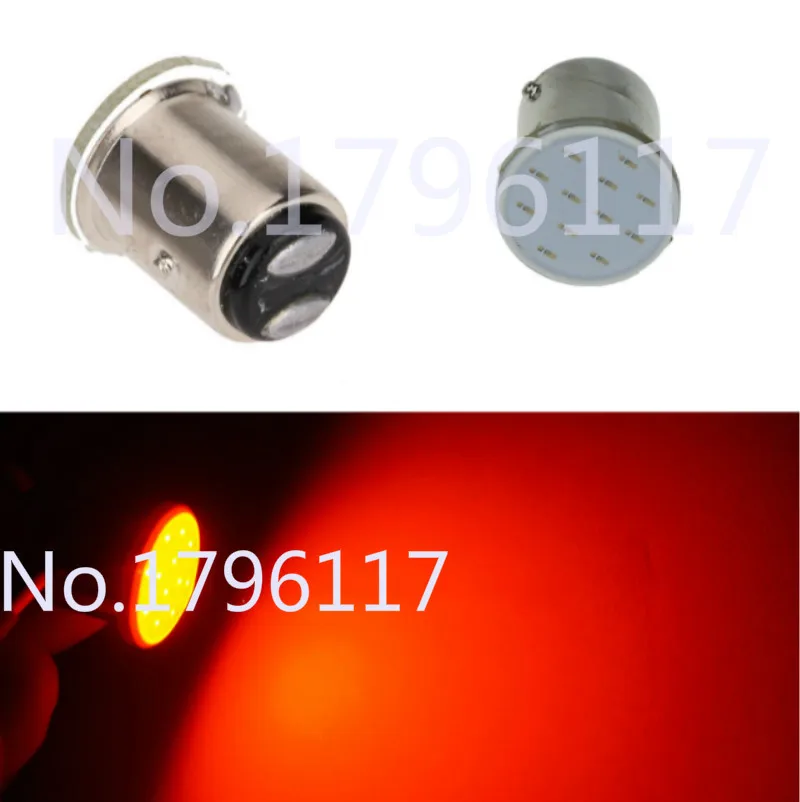 2x LED 12V BAY15D Красный Оранжевый Синий Белый 1157 1016 P21/5W COB 12 LEDS Автомобильная Тормозная