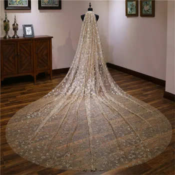 

2019 Fashion One Layer 4 Meters One Laye White Champagne 2 Layer Wedding Veil Bridal Veil Bridal Accessories