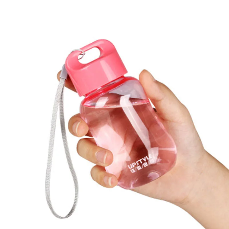 

Cartoon mini pupils female cute water bottle plastic cup portable children's rope handle cup