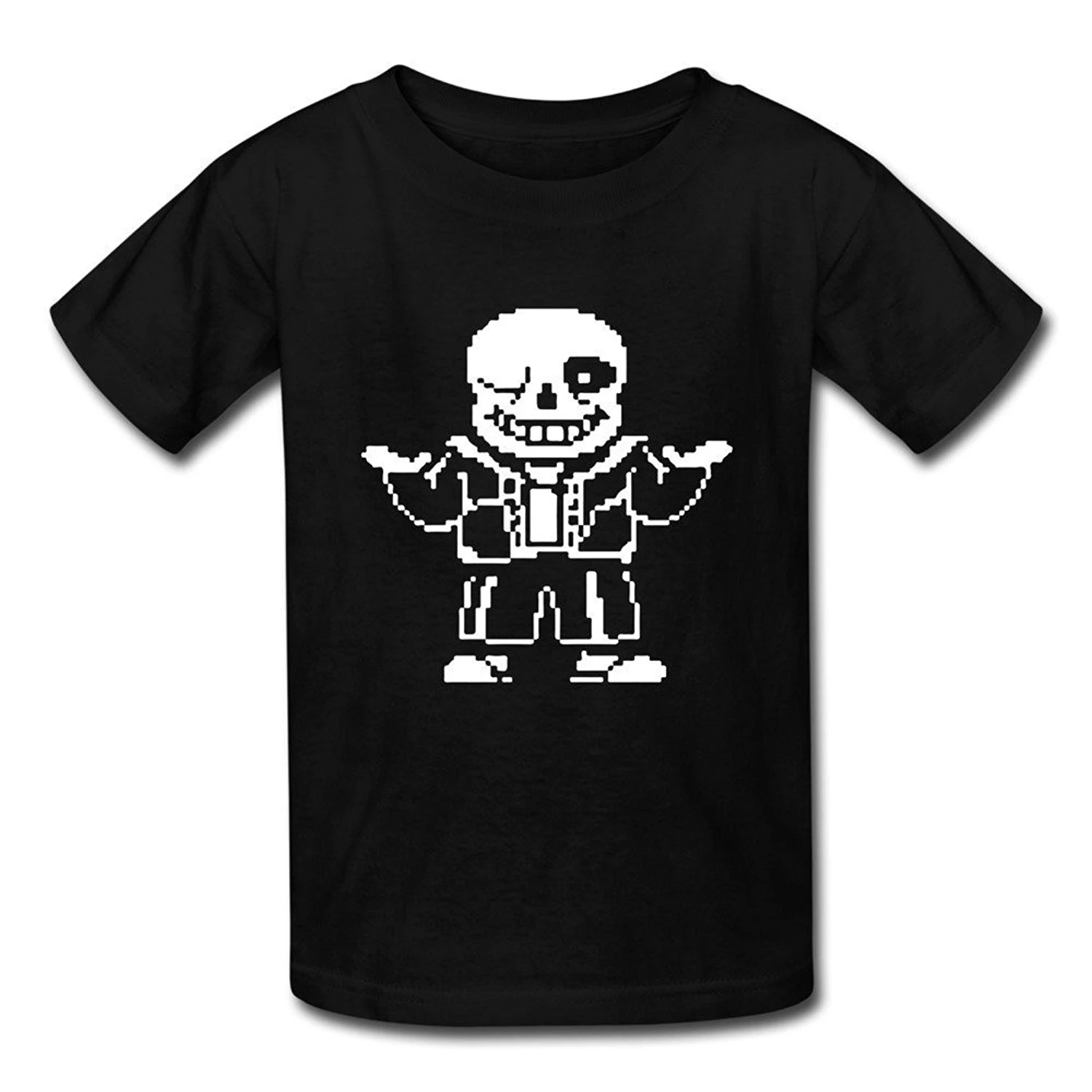 Verano Tops hombres jóvenes videojuego undertale personajes Sans Camisetas negro o cuello manga corta moda T Camisas|fashion t shirt|t shirtt shirt fashion AliExpress