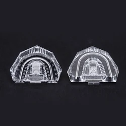 60 Pieces Dental Lab Material Transparent Strong Plastic Disposable Sectioned Base Box Clear