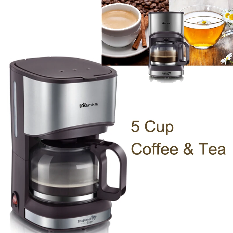 15JA89 Plastic+Glass Drip Coffee Maker 700ml 550W Automatic Cafe