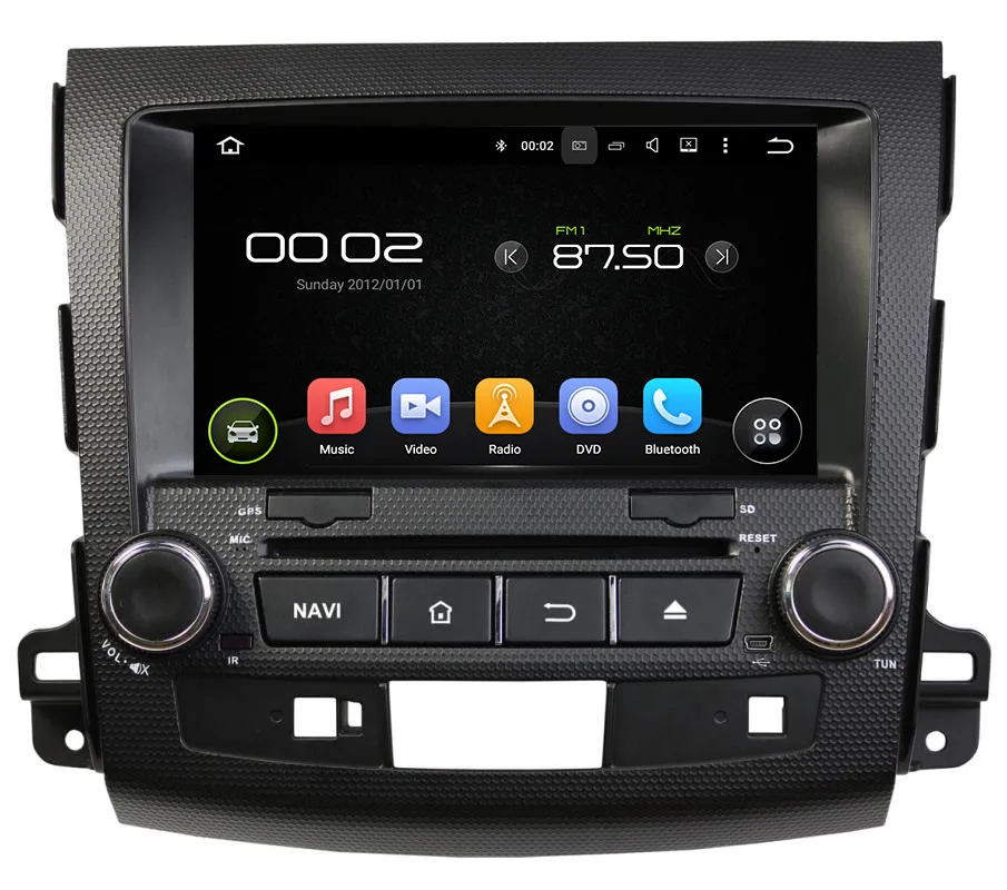 Flash Deal Quad Core 1024*600 Android 5.1 Car DVD GPS for MITSUBISHI OUTLANDER 2006-2012 PEUGEOT4007 Radio RDS Audio Automotivo Recorder 1
