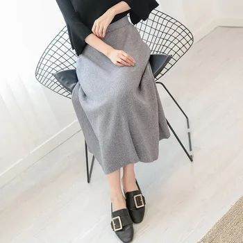 

2020 Autumn And Winter New Fashion Core Spun Yarn Irregular Yarn Slim High Waist Fold Knit Office Skirts Womens Free Shipping