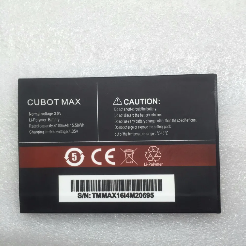 

Mobile phone battery for CUBOT MAX battery 4100mAh Original battery High capacit Mobile Accessories for CUBOT phone battery