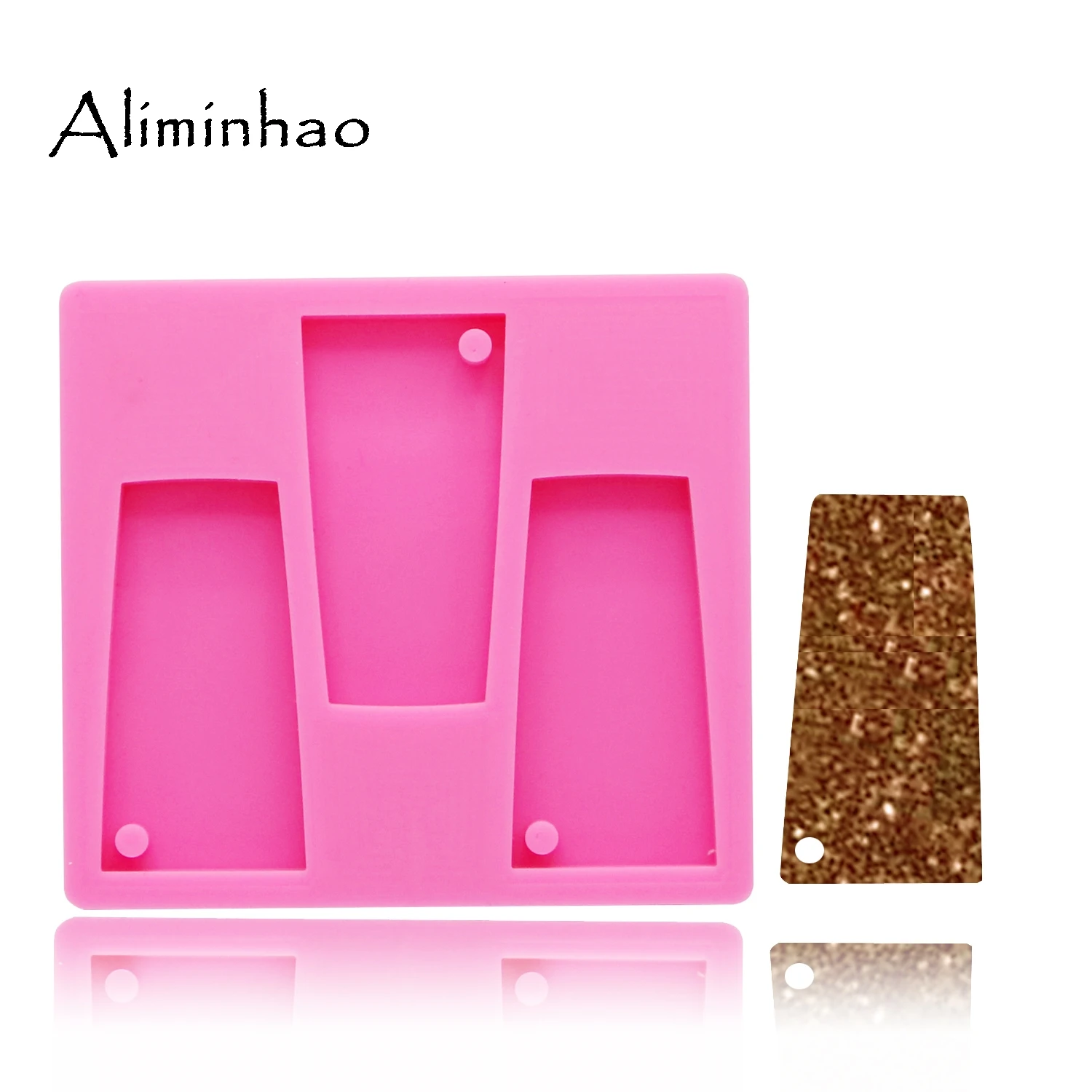 

DY0077 shiny water glass shape silicone tumbler mold Keychains mould for Key chain Pendant clay DIY Resin mold