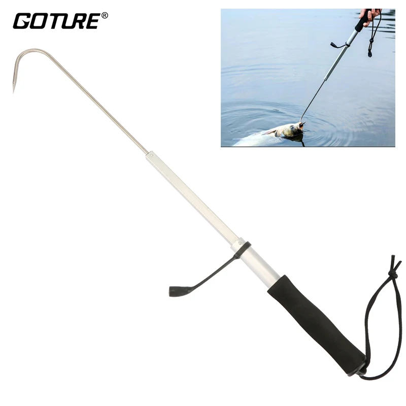 Goture Telescopic Sea Fishing Gaff Stainless Steel With Aluminum Alloy