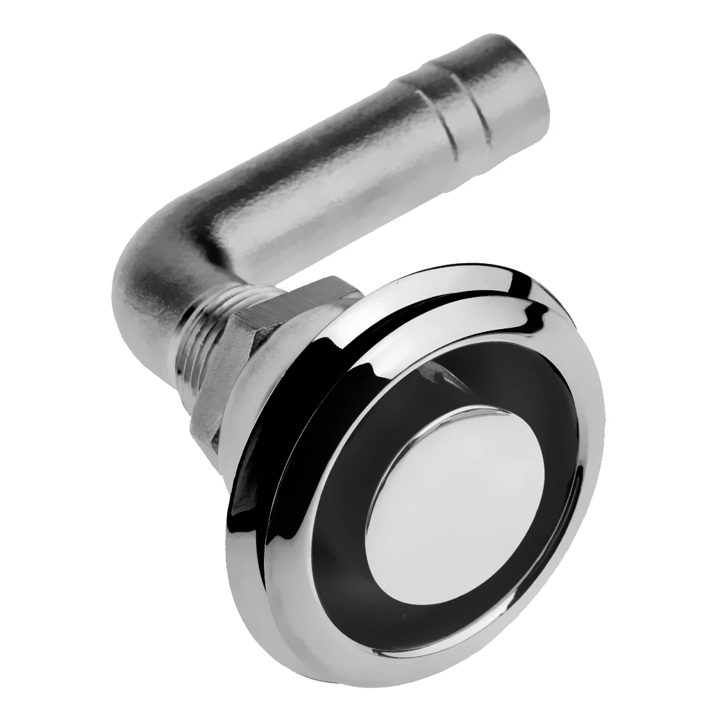 Stainless Marine Boat Fuel Gas Tank Vent Flush Mount 90 Degree Fit 5/8'' Hose Hardware and instruction