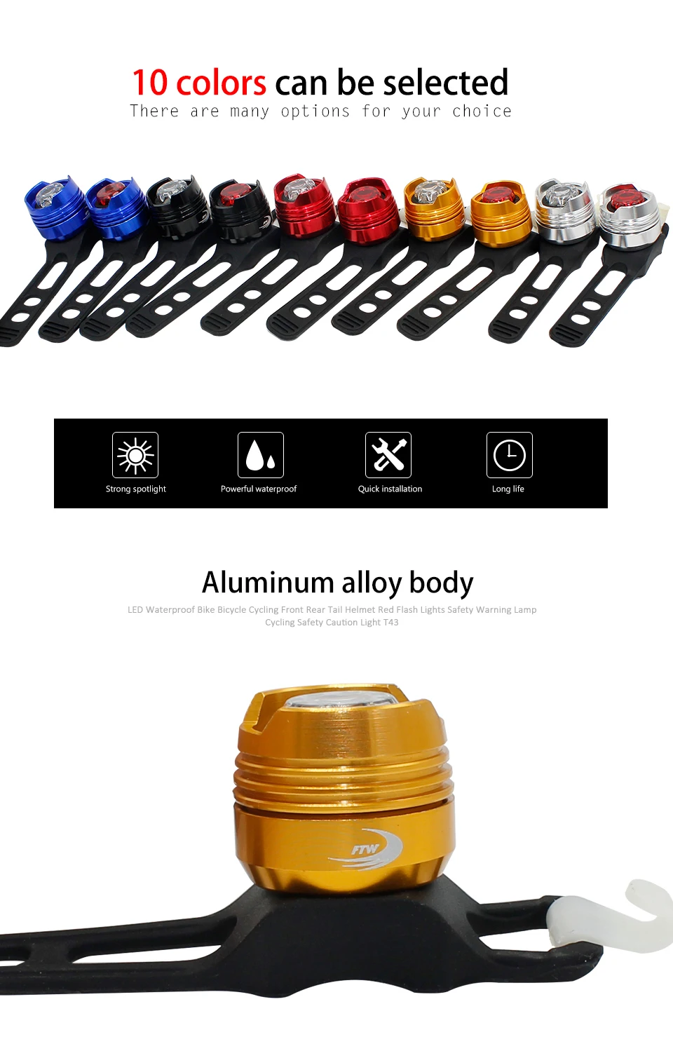 Perfect LED Waterproof Bike Bicycle Cycling Front Rear Tail Helmet Red Flash Lights Safety Warning Lamp Cycling Safety Caution Light T43 3 Perfect LED Waterproof Bike Bicycle Cycling Front Rear Tail Helmet Red Flash Lights Safety Warning Lamp Cycling Safety Caution Light T43 3