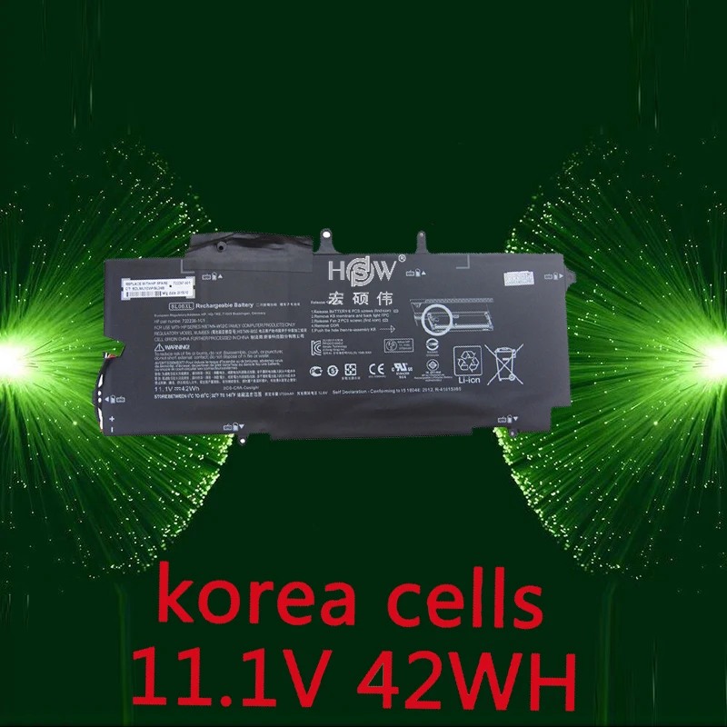 

HSW Laptop battery for HP BL06XL HSTNN-DB5D 722297-001 722236-171 ELITEBOOK FOLIO 1040 G1