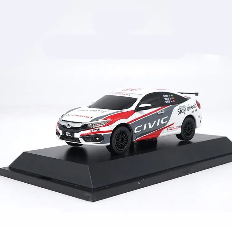 Goedkoop Originele 143 schaal legering racing model, hoge simulatie Honda Civic, metalen gietstukken, collectie model speelgoed voertuig, gratis verzending