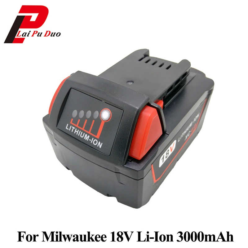 18 v 3000 mAh Замена электроинструмента литий-ионная батарея для Милуоки: 48-11-1828 49-24-0171 48-11-1840