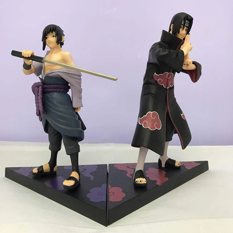 Naruto 2pcs/set Uchiha Sasuke Action Figure 1/8 scale painted figure ... - Naruto 2pcs Set Uchiha Sasuke Action Figure 1 8 Scale PainteD Figure Uchicha Itachi Doll PVC