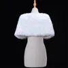 Bolero de piel de imitación para mujer, chaqueta chal, estola tipo capa, abrigo corto, accesorios de boda, color blanco y rojo, 6 estilos ► Foto 3/6