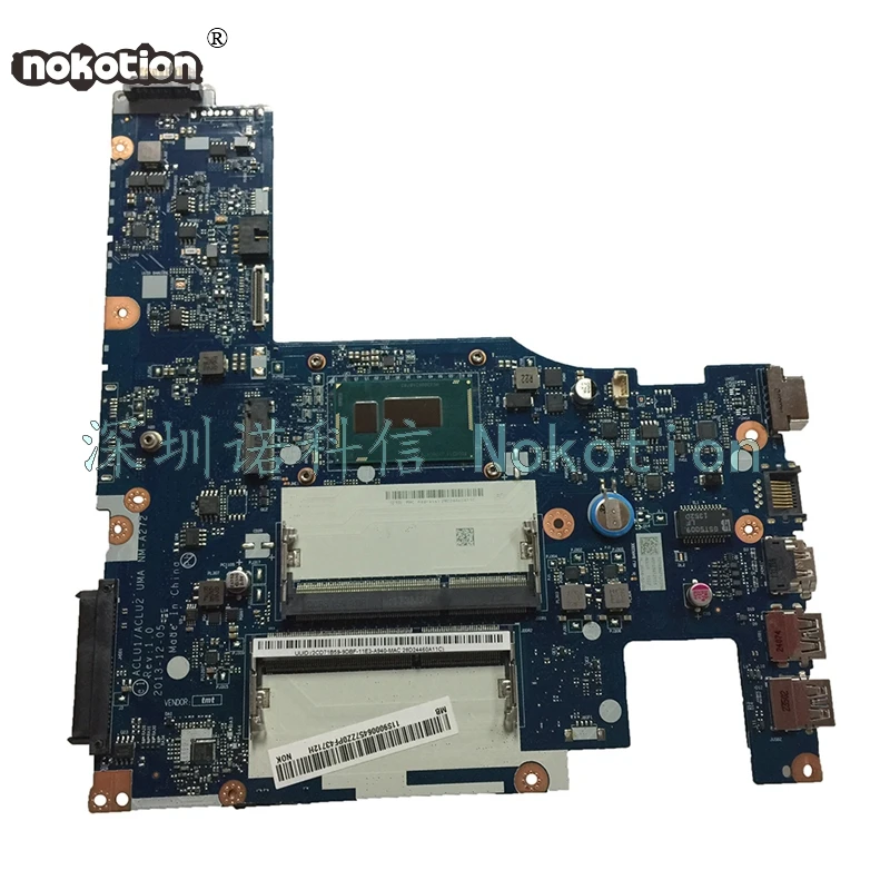 NOKOTION ACLU1 ACLU2 UMA NM-A272 для lenovo G50-70 материнская плата ноутбука SR1E8 3558U DDR3L | Компьютеры и