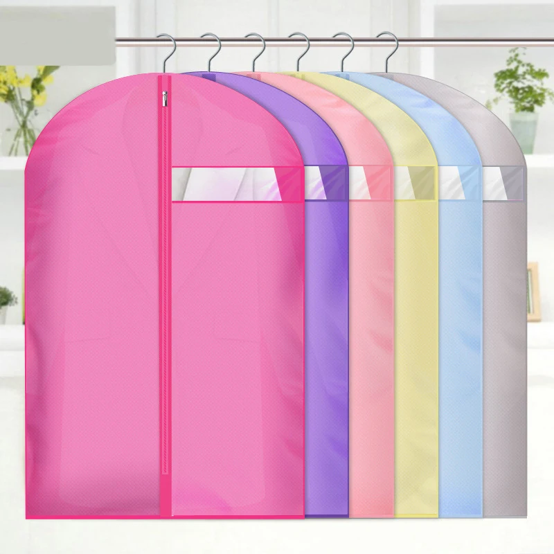 Luluhut اللون القماش غطاء حقيبة مع سحاب الملابس غطاء غبار كيس لجميع الغبار معطف حقيبة التخزين حامي حقيبة ملابس واقية غطاء
