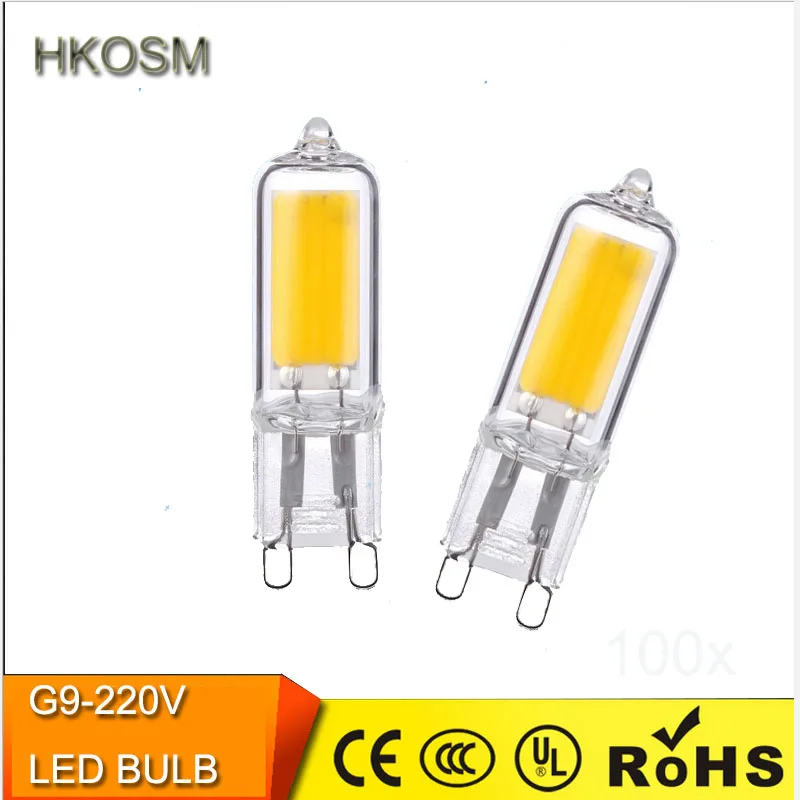 New G9 LED Lamp 3W G9 COB Lampada LED G9 led bulb 360 Beam Angle Lights