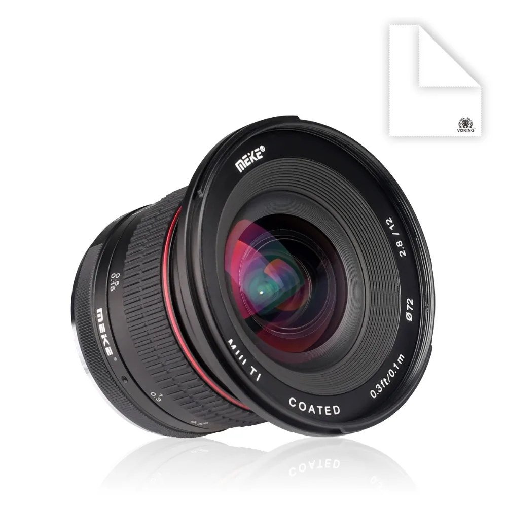 

MEKE 12mm f/2.8 Ultra Wide Angle Fixed Lens with Removeable Hood for Fuji Camera with APS-C