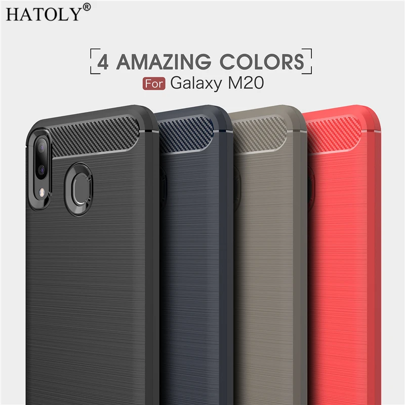 

For Samsung Galaxy M20 Case Business Style Soft Silicone Rubber Phone Case for Samsung Galaxy M20 Cover for Samsung Galaxy M20