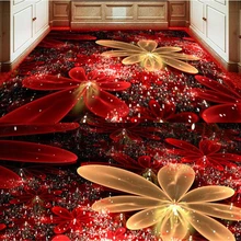 Beibehang papel де parede пользовательские домашнего интерьера декоративная живопись красочные цветы светильник высокий светильник s 3d полы обои