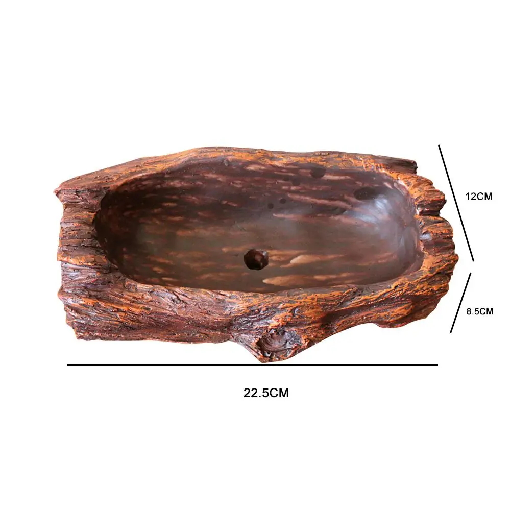 Дрифтвуд пень бревна бетон плантатор винтажный смоляный имитированный пень суккуленты цветочный горшок Горшечное растение украшение 3 размера