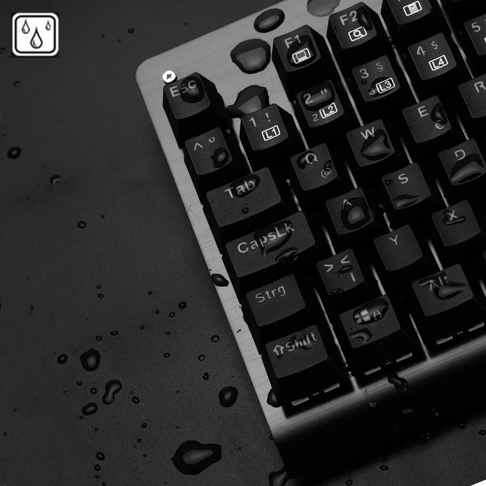 Немецкая раскладка Механическая игровая клавиатура TKL RGB Led подсветка анти-ореолы геймерская клавиатура 88 клавиш щелкающие синие переключатели Z77