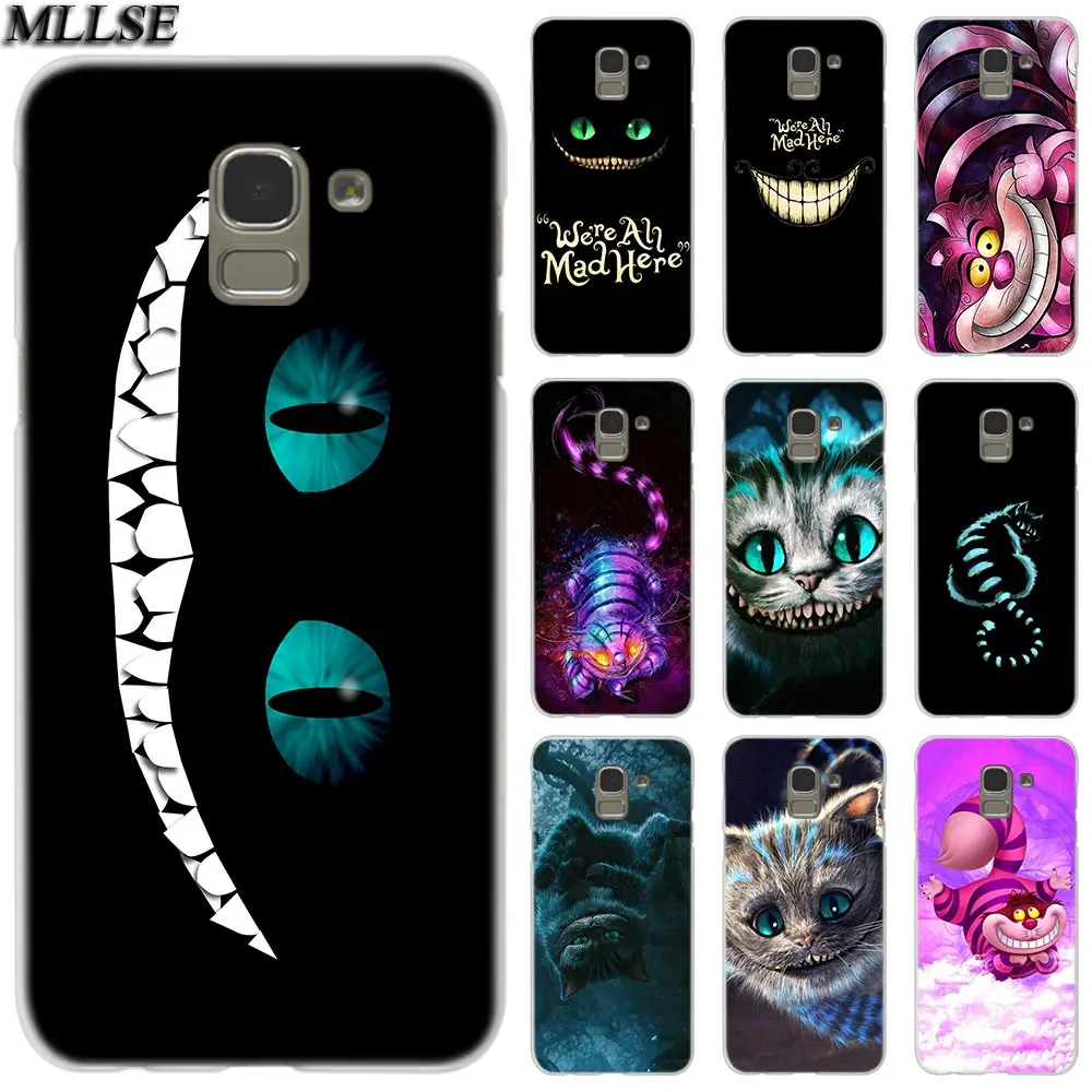 

MLLSE alice in wonderland cheshire cat Case for Samsung Galaxy J2 J4 CORE J3 J5 J7 2016 2017 EU J8 J6 2018 J4 Plus J7 Prime Hot