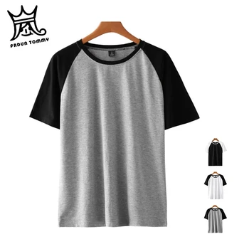 

FRDUN TOMMY Solid color T Shirt Mens Black White cotton T-shirts Summer Skateboard Tee Boy Skate two tone boy Tshirt Tops