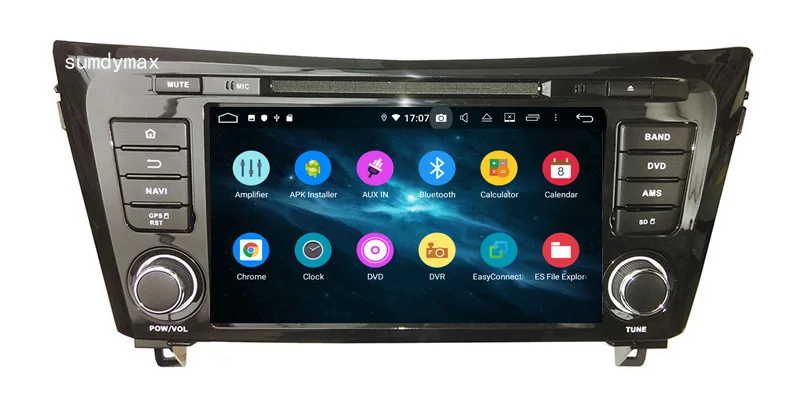 Clearance 2Din 8"Android 9.0 Car DVD Radio Player Fit Nissan qashqai X-Trail 2014 2015 2016 GPS Navigation 8Core 4G+64G WIFI Bluetooth 12