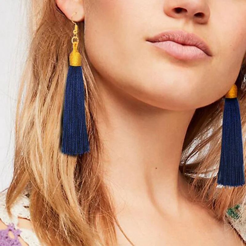 Tassel earrings cheap clearance